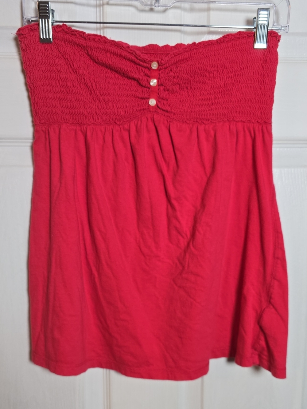 Mossimo Supply Co. L Large Smocked Strapless Tube Top - Coral Pink